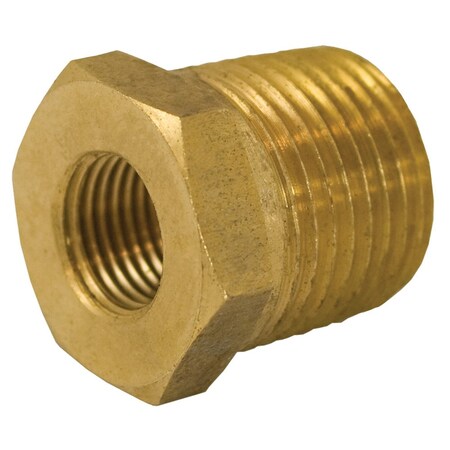 3/8 In. X 1/4 In. Yellow Brass Hex Bushing